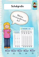 Vorschau - Arbeitsblätter - Schuhgröße - Strichlisten, Diagramme und Umfragen - Deckblatt