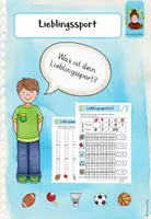 Vorschau - Arbeitsblätter - Lieblingssport - Strichlisten, Diagramme und Umfragen - Deckblatt