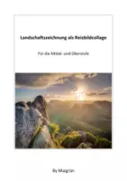 Vorschau - Arbeitsblätter - LANDSCHAFTSZEICHNUNG: Reizbildcollage Mittel-/ Oberstufe Sternchenthema - Deckblatt