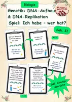 Vorschau - Spiele - Spiel: Genetik - DNA-Aufbau & DNA-Replikation wiederholen - Deckblatt
