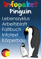 Vorschau - Stationenlernen - Pinguin Sachunterricht Infopaket - Deckblatt