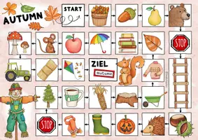 Vorschau - Spiele - Autumn / Fall - DIY Board Game (Brettspiel mit Lösungen) - Seite 2