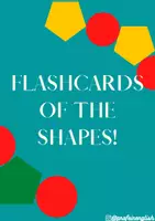 Vista previa - Tarjetas / Manipulativos - ¡Flashcards de las formas en inglés! - Portada