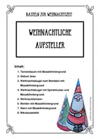 Vorschau - Mal- und Bastelvorlagen - Weihnachtliche Aufsteller - Bastelvorlagen zu Weihnachten und im Advent, Grundschule - Seite 3