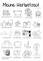 Aperçu - Jeux - Herbstzeit / Herbst - Sketchnote und Bingo DaZ - Page 1