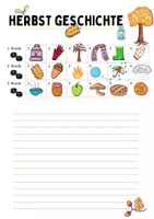 Aperçu - Feuilles d'exercices - Kreatives Schreiben - Herbst / Herbstgeschichten (DaF / DaZ) - Page 3