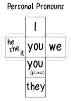 Aperçu - Matériel pour travaux manuels / dessin - Personal Pronouns Dice / DIY Cubes / Würfel - Page 2