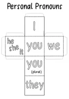 Aperçu - Matériel pour travaux manuels / dessin - Personal Pronouns Dice / DIY Cubes / Würfel - Page 3