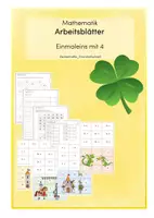 Vorschau - Arbeitsblätter - Einmaleins mit 4: Arbeitsblätter - Deckblatt