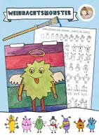 Vorschau - Stundenentwürfe - Weihnachtsmonster, Kunst Grundschule Winter, fertige Kunststunde - Deckblatt