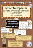 Vorschau - Unterrichtsreihen - Reihentransparenz ´Kriminell gut zuhören´ - Deckblatt