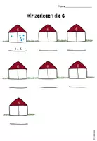 Vorschau - Arbeitsblätter - Mathe Klasse 1 - Wir zerlegen die Zahlen 6-10 - Seite 3