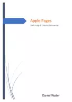 Vorschau - Unterrichtsreihen - Einführung iPad Apple Pages - Unterrichtskonzept - Seite 1