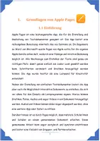 Vorschau - Unterrichtsreihen - Einführung iPad Apple Pages - Unterrichtskonzept - Seite 3
