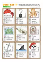 Vorschau - Aufgabenkarten - PIRATES Don´t say it! English game - Seite 3