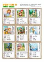Vorschau - Aufgabenkarten - Don't say it fairy tales Englisch - Seite 1