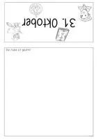 Vorschau - Arbeitsblätter - Flipbook "Halloween & Reformation" - Seite 1
