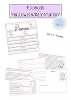 Vorschau - Arbeitsblätter - Flipbook "Halloween & Reformation" - Deckblatt