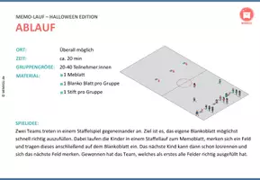 Vorschau - Spiele - Memo-Lauf für den Sportunterricht – Gedächtnis-Lauf Halloween Edition - Seite 3