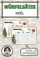 Vorschau - Arbeitsblätter - Würfelsätze: Noël (Weihnachten) - Deckblatt