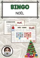 Vorschau - Arbeitsblätter - Bingo: Noël (Weihnachten) - Deckblatt