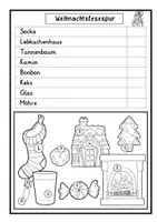 Vorschau - Arbeitsblätter - Lesespuren- Weihnachten- Klasse 1 - Seite 1