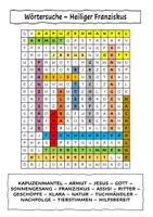 Vorschau - Arbeitsblätter - Der heilige Franz von Assisi - Wörtersuche - Seite 3