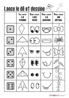 Vorschau - Spiele - Lance le dé et dessine - Cerf-volant - Seite 1
