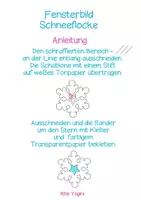 Vorschau - Mal- und Bastelvorlagen - Fensterbild ❄️ Schneeflocke - Seite 2