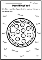 Vista previa - Manualidades / Dibujos para colorear - Adjectives and Nouns Worksheets / Adjetivos y sustantivos - página 2