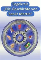 Vorschau - Stationenlernen - Legekreis "Die Geschichte von Sankt Martin" DaZ / Deutsch / Religion / KBW - Deckblatt