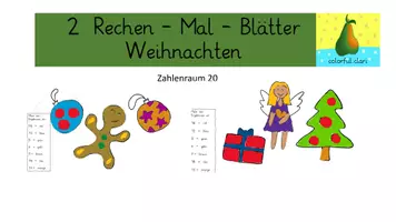 Vorschau - Arbeitsblätter - Rechen-Mal-Blätter Weihnachten ZR20 - Deckblatt