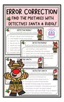 Vorschau - Aufgabenkarten - Error Correction - Find the Mistakes - Christmas Edition - Deckblatt