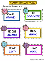 Vista previa - Hojas de trabajo - Regular and Irregular verbs worksheets - página 2