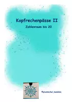 Vorschau - Arbeitsblätter - Kopfrechenpass Zahlenraum bis 20 - Deckblatt
