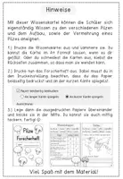 Vorschau - Stationenlernen - Pilze - Wissenskartei und Forscherheft in verschiedenen Versionen - Seite 1