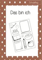 Vorschau - Mal- und Bastelvorlagen - Das bin ich - sich vorstellen - Deckblatt