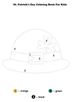 Aperçu - Matériel pour travaux manuels / dessin - Saint Patrick's Day Coloring Book For Kids Activities / Livre de coloriage de la Saint-Patrick pour les activités des enfants - Page 3