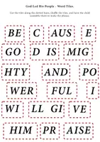 Aperçu - Feuilles d'exercices - Word Tile Activities: Bible stories / Activités en mosaïque de mots : histoires bibliques - Page 2