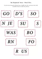 Aperçu - Feuilles d'exercices - Word Tile Activities: Bible stories / Activités en mosaïque de mots : histoires bibliques - Page 3