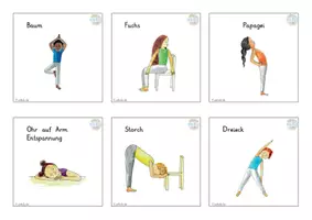 Vorschau - Bildkarten - Kinderyoga Karten klein Yoga in der Grundschule - Seite 3