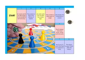 Vorschau - Spiele - Board Game / Brettspiel zum Simple Past für die 6. / 7. Klasse - Mit Anleitung und Lösungen als PDF - Seite 2