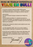 Vista previa - Hojas de trabajo - Viaje en Bulli: sumas y restas hasta 20 español - página 1