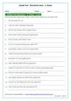 Vorschau - Arbeitsblätter - Simple Past Übungen mit Lösungen für die 5. Klasse - Übersetzen üben - Seite 1