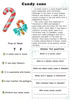 Aperçu - Feuilles d'exercices - Christmas stories: Santa Claus, Rudolph, Candy cane, Turkey, Gifts. / Contes de Noël : Père Noël, Rudolph, Canne en bonbon, Turquie, Cadeaux - Page 3