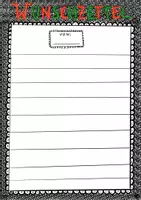 Vorschau - Arbeitsblätter - Wunschzettel zum Ausfüllen für Weihnachten - Deckblatt