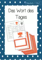 Vorschau - Arbeitsblätter - Das Wort des Tages - Deckblatt