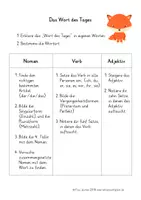 Vorschau - Arbeitsblätter - Das Wort des Tages - Seite 1