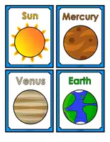 Vista previa - Unidades / Secuencias / Situaciones de Aprendizaje - FLASH CARDS SOLAR SYSTEM TARJETAS ILUSTRATIVAS PLANETAS - página 3