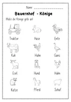 Vorschau - Arbeitsblätter - Bauernhof - Anlaute, Silben und Vokale für die 1. Klasse - Seite 3